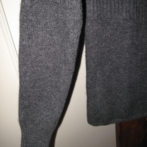 REPEAT CASHMERE Grey Ribbed Cardigan 38 Small - Picture 12 of 15